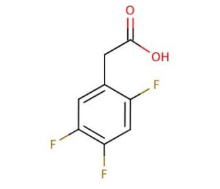 2,4,5-Trifluorophenylacetic acid (CAS 209995-38-0) - chemical structure image