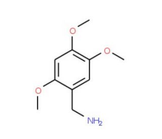 2,4,5-Trimethoxy-benzylamine (CAS 154584-98-2) - chemical structure image