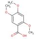 2,4,5-Trimethoxybenzoic acid (CAS 490-64-2) - chemical structure image