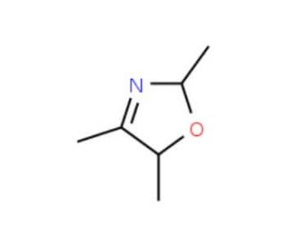 2,4,5-Trimethyl-3-oxazoline, cis + trans (CAS 22694-96-8) - chemical structure image