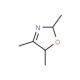 2,4,5-Trimethyl-3-oxazoline, cis + trans (CAS 22694-96-8) - chemical structure image
