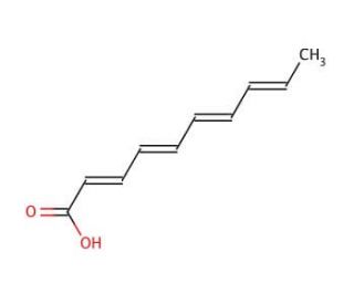 2,4,6,8-Decatetraenoic Acid (CAS 17016-39-6) - chemical structure image