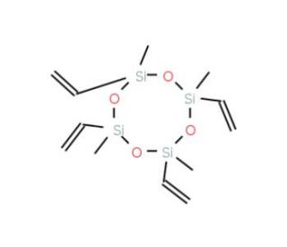 2,4,6,8-Tetramethyl-2,4,6,8-tetravinylcyclotetrasiloxane (CAS 2554-06-5) - chemical structure image