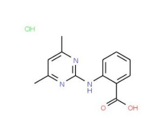 2-(4,6-Dimethyl-pyrimidin-2-ylamino)-benzoic acid hydrochloride - chemical structure image