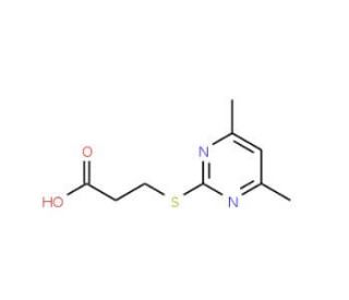 2-(4,6-Dimethyl-pyrimidin-2-ylsulfanyl)-propionic acid (CAS 433242-31-0) - chemical structure image