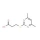2-(4,6-Dimethyl-pyrimidin-2-ylsulfanyl)-propionic acid (CAS 433242-31-0) - chemical structure image