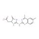 [2-(4,6-Dimethyl-quinazolin-2-ylamino)-5-oxo-4,5-dihydro-1H-imidazol-4-yl]-acetic acid (CAS 345951-23-7) - chemical structure