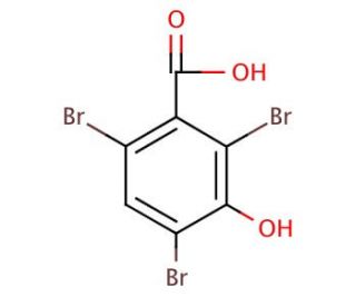 2,4,6-Tribromo-3-hydroxybenzoic acid (CAS 14348-40-4) - chemical structure image