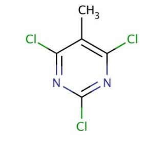 2,4,6-Trichloro-5-methylpyrimidine (CAS 1780-36-5) - chemical structure image
