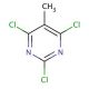 2,4,6-Trichloro-5-methylpyrimidine (CAS 1780-36-5) - chemical structure image
