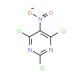 2,4,6-Trichloro-5-nitropyrimidine (CAS 4359-87-9) - chemical structure image