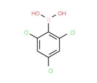 2,4,6-Trichlorobenzeneboronic acid (CAS 73852-18-3) - chemical structure image