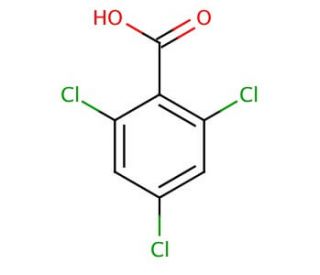 2,4,6-Trichlorobenzoic acid (CAS 50-43-1) - chemical structure image