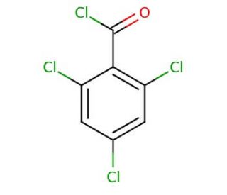2,4,6-Trichlorobenzoyl chloride (CAS 4136-95-2) - chemical structure image