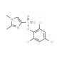 2,4,6-Trichlorophenyl 1,2-dimethyl-1H-imidazole-4-sulfonate - chemical structure image