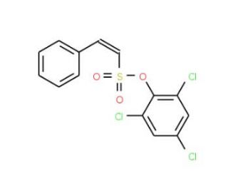2,4,6-Trichlorophenyl 2-phenyl-1-ethylenesulfonate - chemical structure image