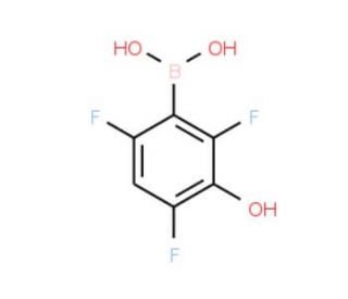 2,4,6-Trifluoro-3-hydroxyphenylboronic acid (CAS 1072951-37-1) - chemical structure image