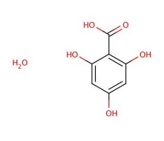 2,4,6-Trihydroxybenzoic acid monohydrate (CAS 71989-93-0) - chemical structure image