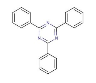 2,4,6-Triphenyl-1,3,5-triazine (CAS 493-77-6) - chemical structure image