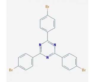2,4,6-Tris-(4-bromo-phenyl)-[1,3,5]triazine (CAS 30363-03-2) - chemical structure image