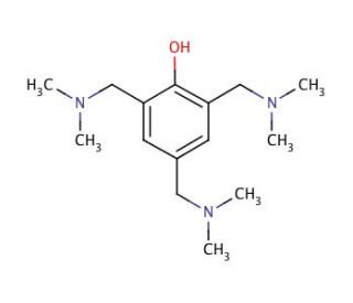 2,4,6-Tris(dimethylaminomethyl)phenol (CAS 90-72-2) - chemical structure image