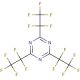 2,4,6-Tris(pentafluoroethyl)-1,3,5-triazine 的分子结构, CAS编号: 858-46-8 2,4,6-Tris(pentafluoroethyl)-1,3,5-triazine (CAS 858-46-8) - chemical structure image