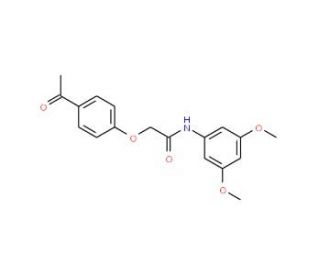2-(4-Acetyl-phenoxy)-N-(3,5-dimethoxy-phenyl)-acetamide - chemical structure image