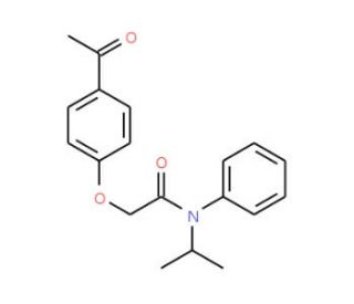 2-(4-Acetyl-phenoxy)-N-isopropyl-N-phenyl-acetamide - chemical structure image