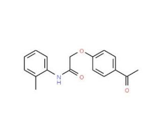 2-(4-Acetyl-phenoxy)-N-o-tolyl-acetamide (CAS 17172-81-5) - chemical structure image