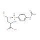2-({[4-(acetylamino)phenyl]sulfonyl}amino)-4-(methylthio)butanoic acid (CAS 92034-59-8) - chemical structure image
