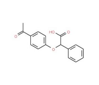 2-(4-Acetylphenoxy)-2-phenylacetic acid (CAS 885949-44-0) - chemical structure image