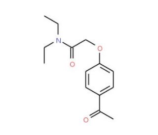 2-(4-acetylphenoxy)-N,N-diethylacetamide - chemical structure image