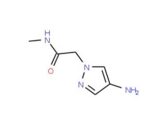 2-(4-amino-1H-pyrazol-1-yl)-N-methylacetamide (CAS 1152853-30-9) - chemical structure image