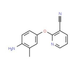 2-(4-amino-3-methylphenoxy)nicotinonitrile - chemical structure image