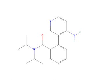 2-(4-Amino-3-pyridinyl) N,N-bis(1-methylethyl)-benzamide (CAS 433728-73-5) - chemical structure image