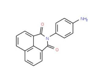 2-(4-Amino-phenyl)-benzo[de]isoquinoline-1,3-dione (CAS 25287-05-2) - chemical structure image