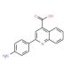 2-(4-Amino-phenyl)-quinoline-4-carboxylic acid (CAS 94205-62-6) - chemical structure image