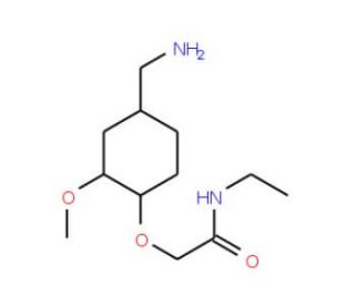 2-[4-(aminomethyl)-2-methoxyphenoxy]-N-ethylacetamide - chemical structure image