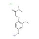 2-[4-(aminomethyl)-2-methoxyphenoxy]-N,N-dimethylacetamide hydrochloride - chemical structure image