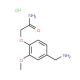 2-[4-(aminomethyl)-2-methoxyphenoxy]acetamide hydrochloride - chemical structure image