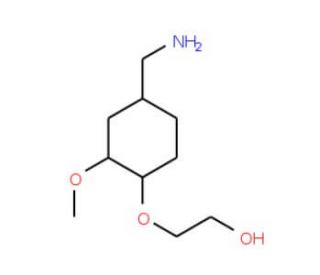 2-[4-(aminomethyl)-2-methoxyphenoxy]ethan-1-ol - chemical structure image