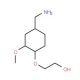 2-[4-(aminomethyl)-2-methoxyphenoxy]ethan-1-ol - chemical structure image
