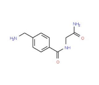 2-{[4-(aminomethyl)phenyl]formamido}acetamide - chemical structure image