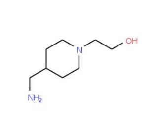 2-(4-Aminomethyl-piperidin-1-yl)-ethanol (CAS 21168-72-9) - chemical structure image