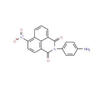 2-(4-aminophenyl)-6-nitro-1H-benzo[de]isoquinoline-1,3(2H)-dione (CAS 57037-95-3) - chemical structure image