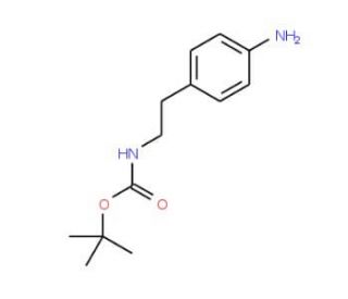 [2-(4-Aminophenyl)ethyl]carbamic acid tert-butyl ester (CAS 94838-59-2) - chemical structure image
