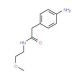 2-(4-aminophenyl)-N-(2-methoxyethyl)acetamide - chemical structure image