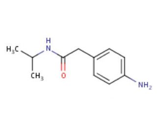 2-(4-aminophenyl)-N-isopropylacetamide - chemical structure image