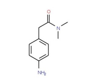 2-(4-Aminophenyl)-N,N-dimethylacetamide (CAS 81709-36-6) - chemical structure image