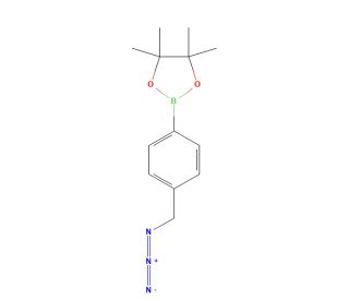 2-(4-(Azidomethyl)phenyl)-4,4,5,5-tetramethyl-1,3,2-dioxaborolane (CAS 1239481-05-0) - chemical structure image